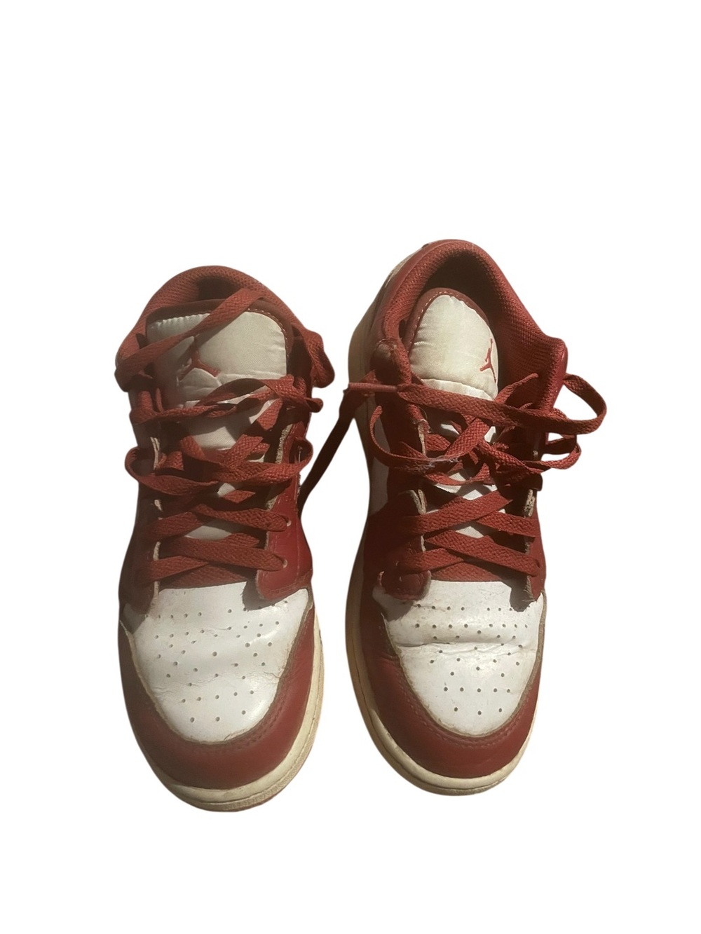 Nike Air Jordan size 6.5 YKids Red and White Basketball Sneakers